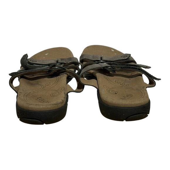 Taos Footwear Women's Comfort Sandals Metallic Strappy Size 11 Arch Support - Picture 5 of 8